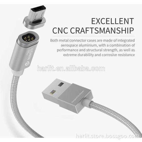 WSKEN Mini USB Charge Cable With Detachable Magnetic Connector Strong Magnet Force